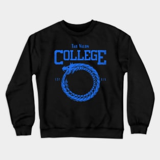 Tar Valon College Blue  Dragon Crewneck Sweatshirt